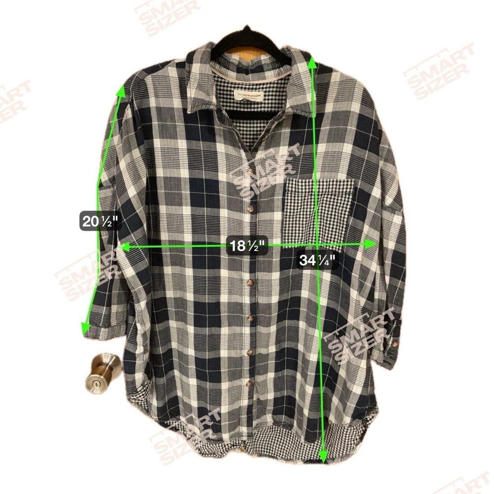 Anthropologie Pilcro The Bo Plaid Relaxed Top - Picture 6 of 6